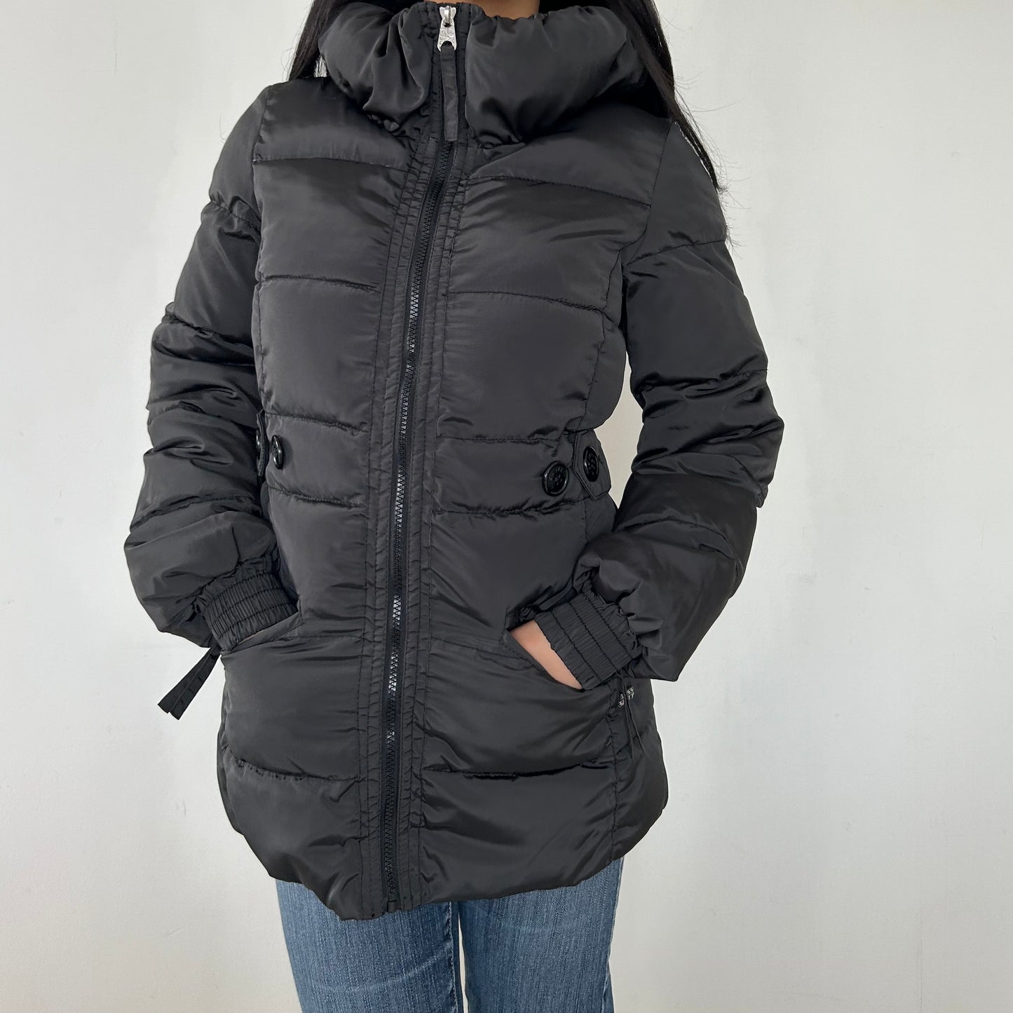 Miss Sixty Black Puffer Jacket - X-Small