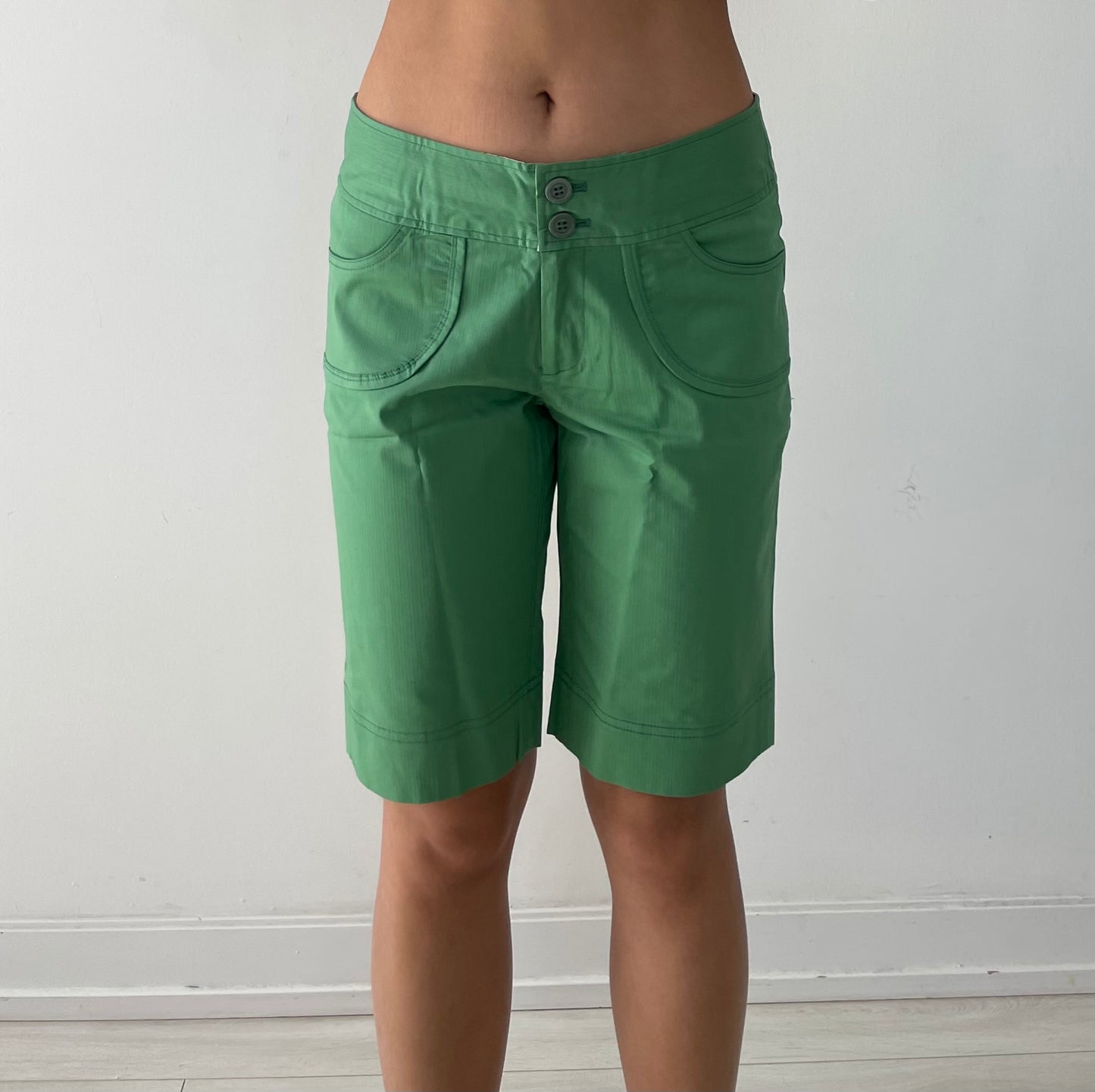 BNWT Martina Pink Green Bermuda Shorts - Medium