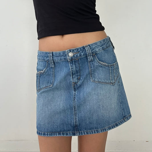 Levi's Jeans Classic Blue Mini Denim Skirt - Medium