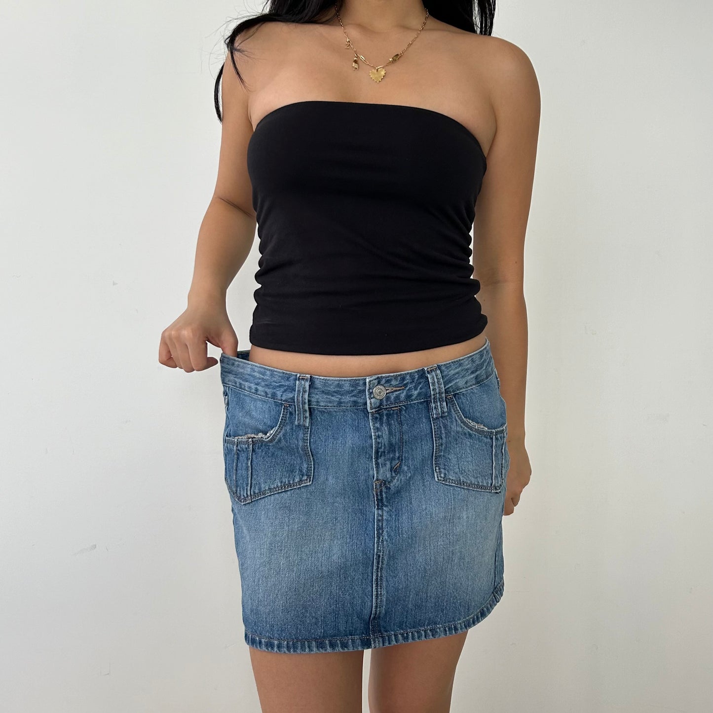 Levi's Jeans Classic Blue Mini Denim Skirt - Medium