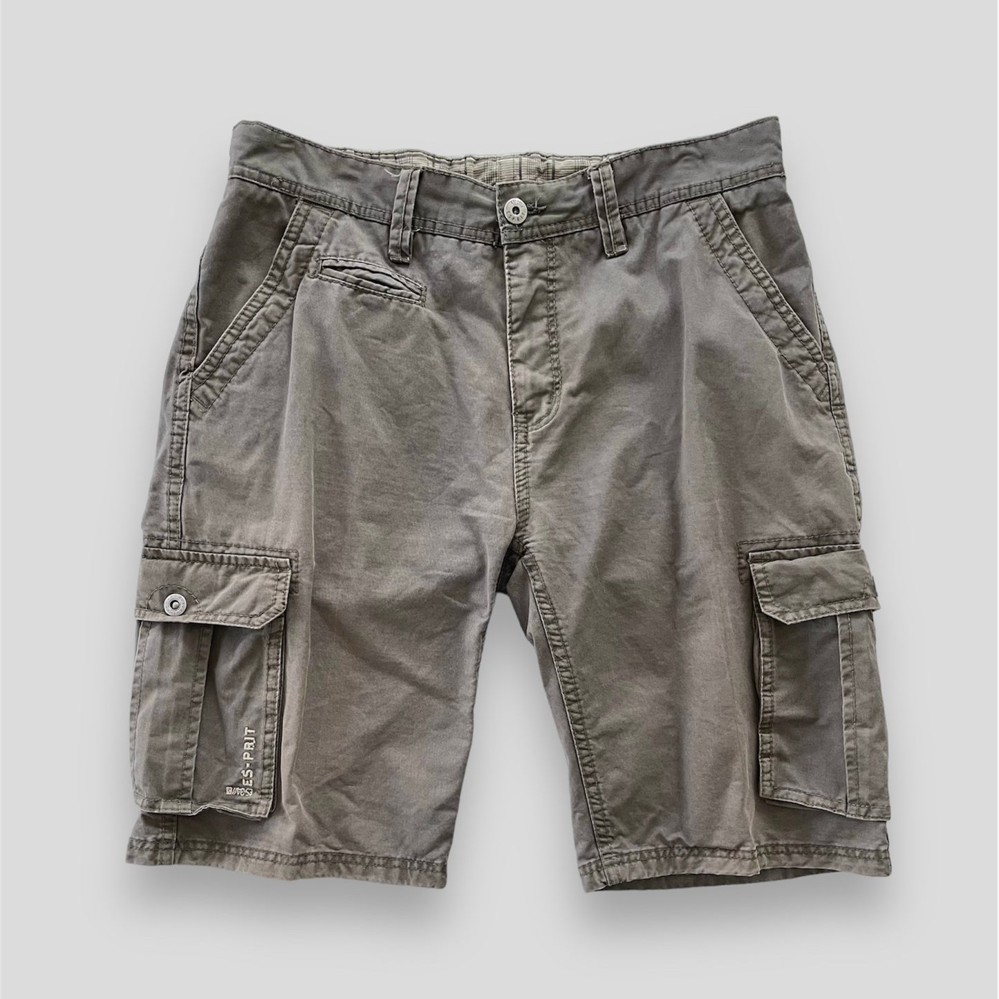 Esprit Army Green Cargo Shorts - Large/W34