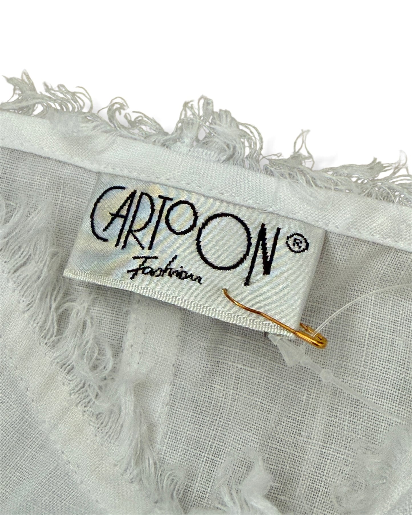 White Linen Embroidered Boned Bustier Strapless Top - Large