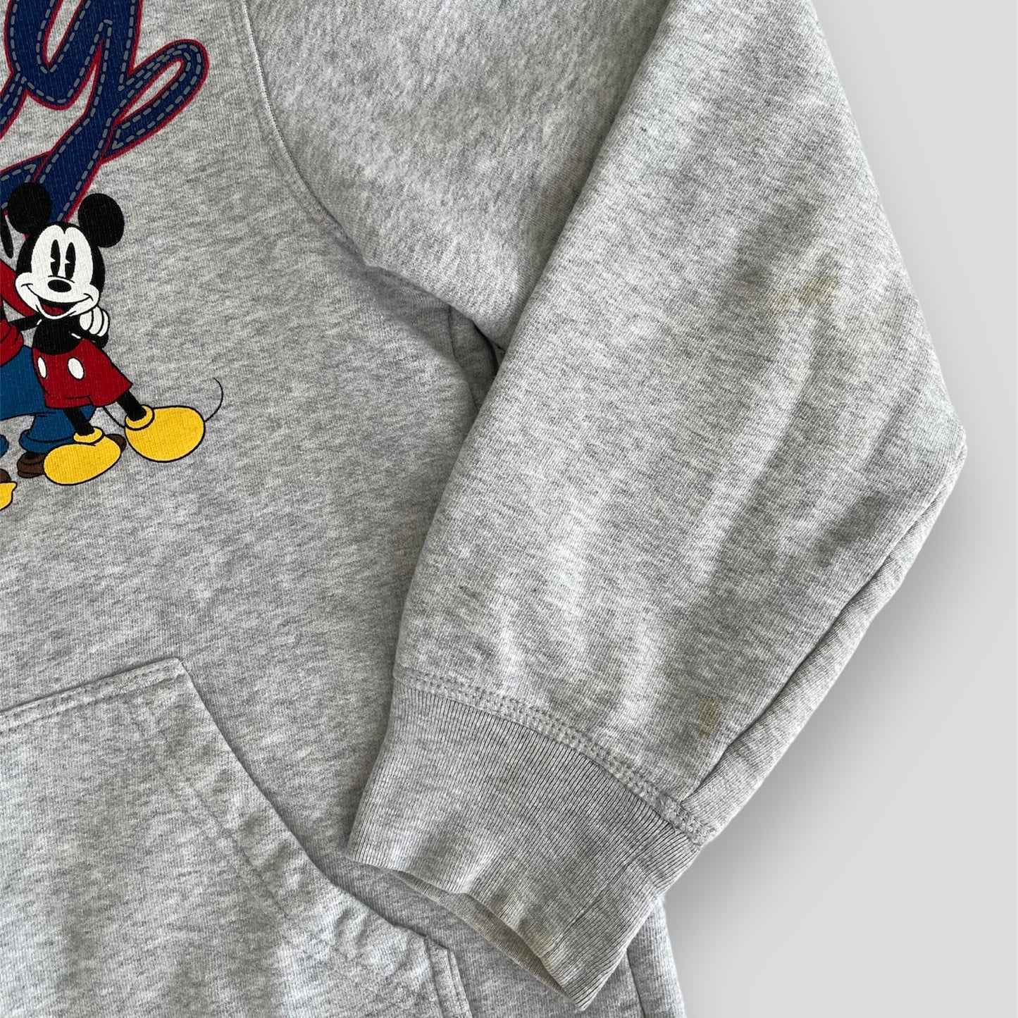 Disney Grey and Navy Graphic Print Zip Up Hoodie - Small