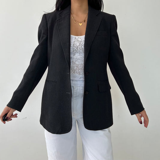 Vintage 90s Made in USA Lauren Ralph Lauren Black Blazer - Small