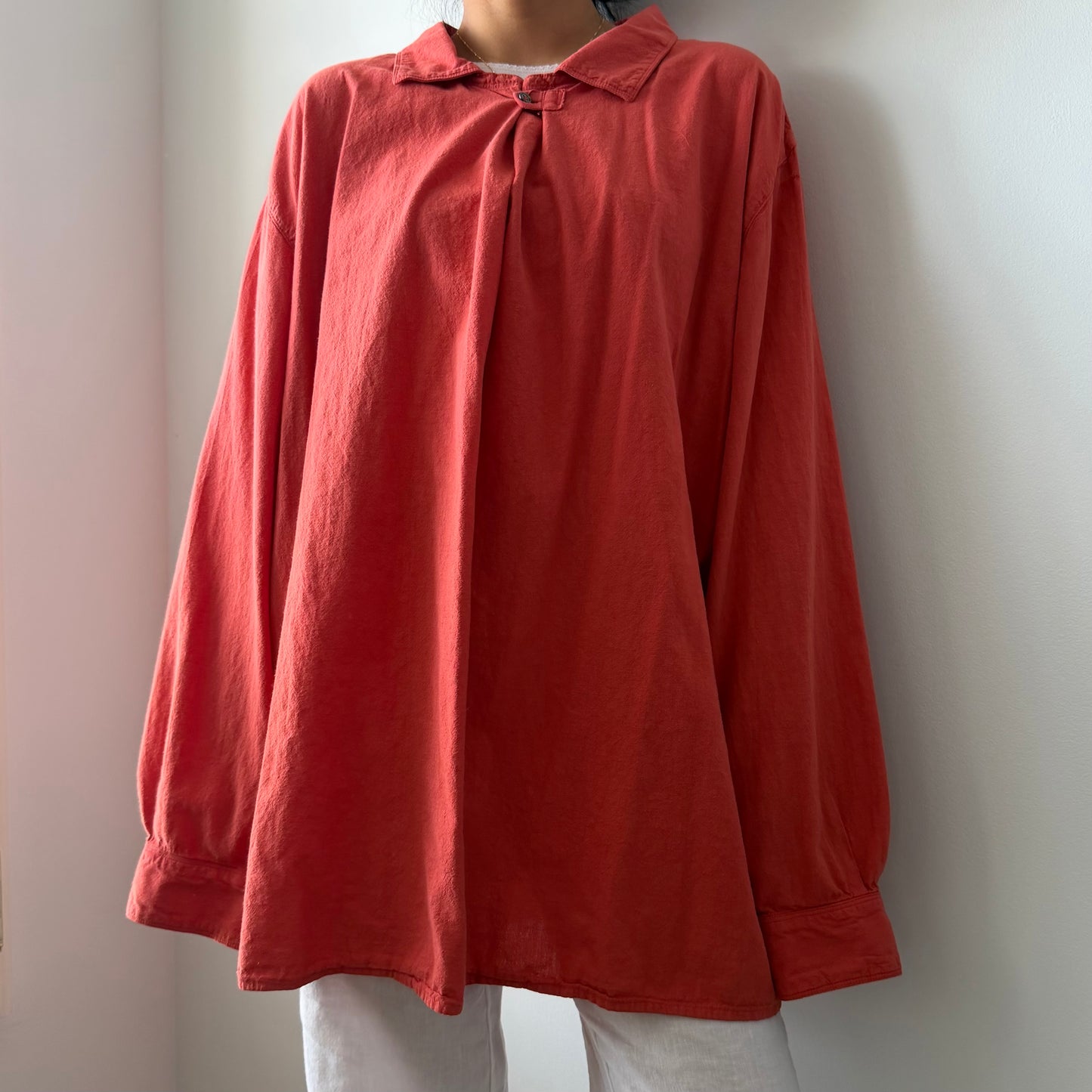 Vintage Marithé + Francois Girbaud Blood Orange Long Sleeve Tunic - X-Large