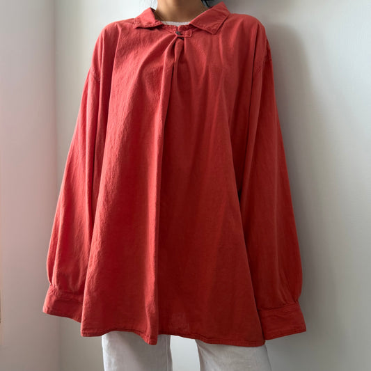 Vintage Marithé + Francois Girbaud Blood Orange Long Sleeve Tunic - X-Large