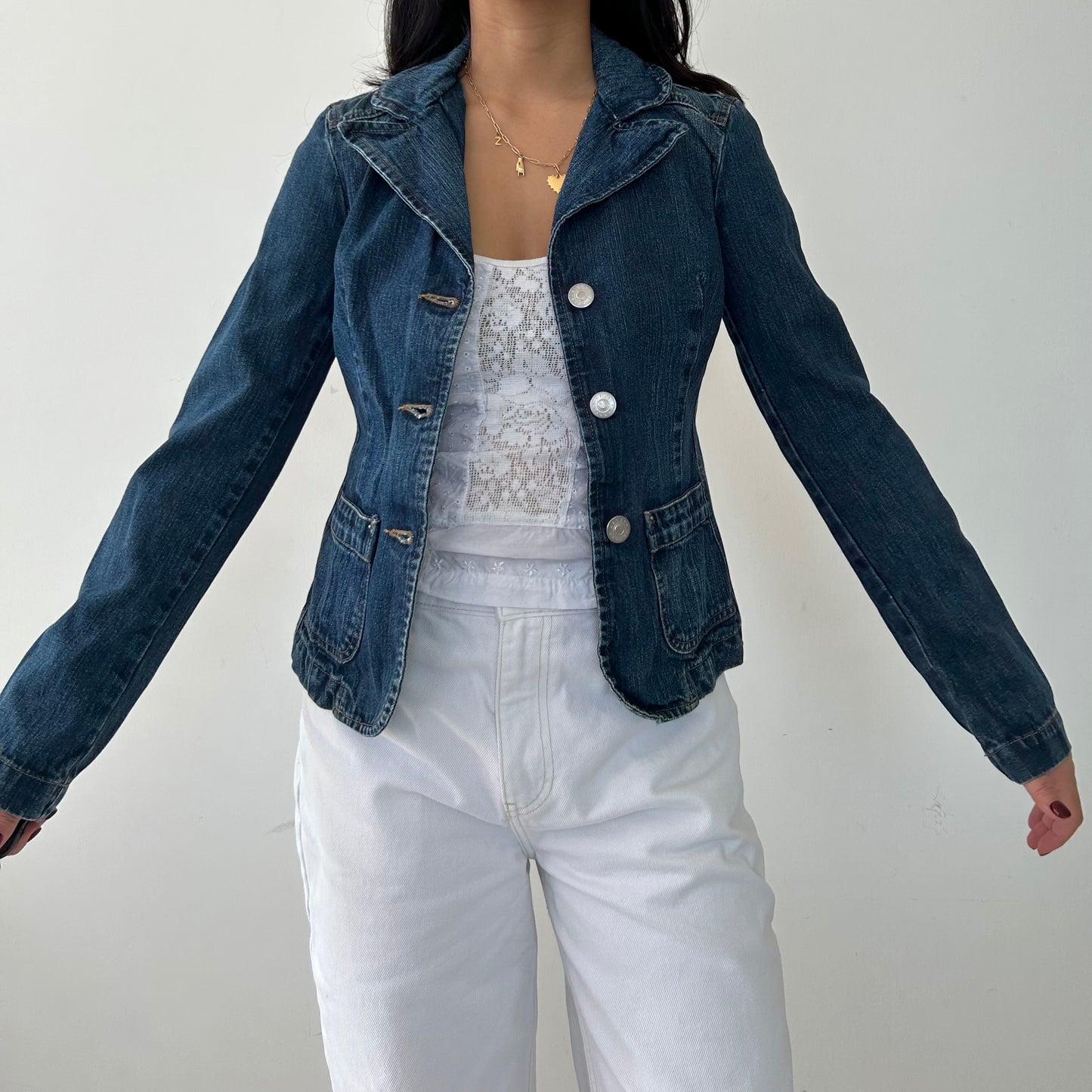 Sisley Denim Blazer - X-Small