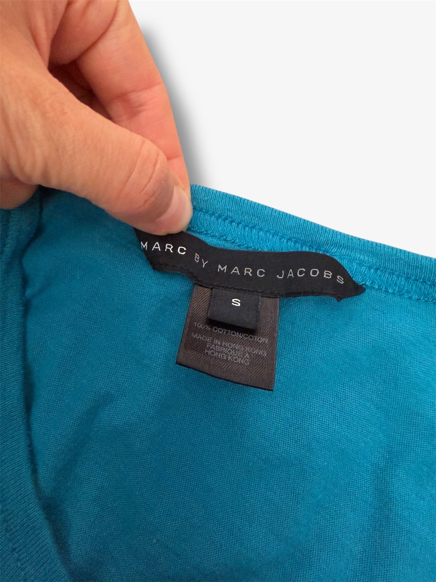 2000s Marc by Marc Jacobs Blue Graphic Tee - Small
