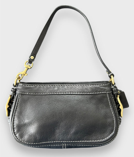 Coach Black Leather Mini Bag