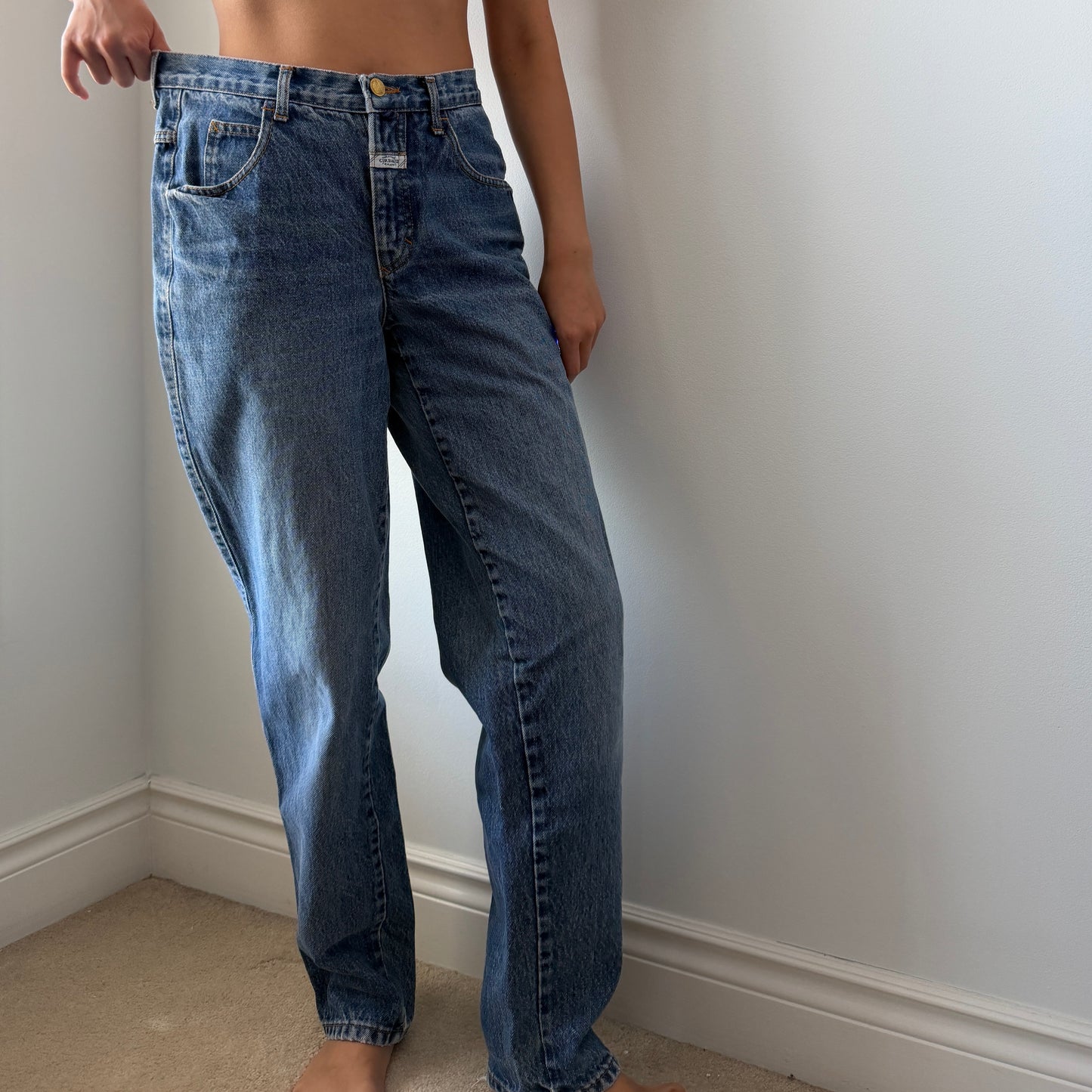 90s Made in USA Marithé & François Girbaud Medium Wash Jeans - W28