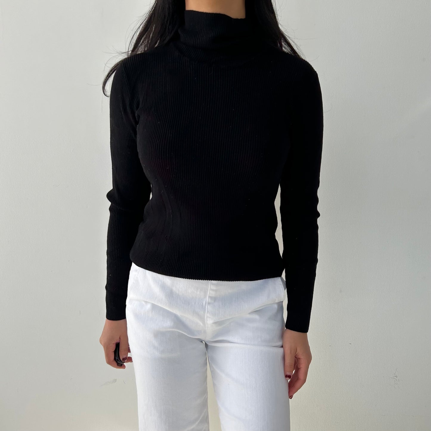 H&M Black Turtleneck Top - Medium