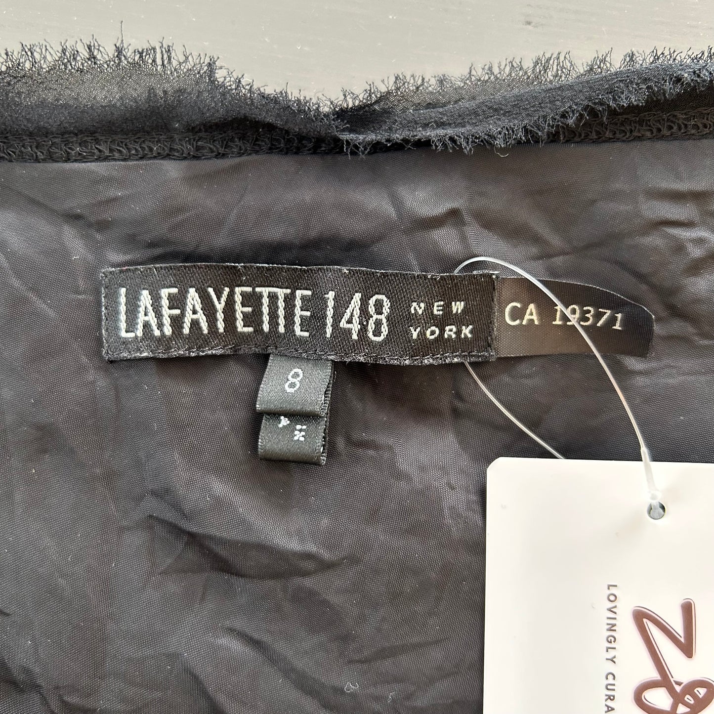 Lafayette 148 Black Wool and Silk Tweed Tank - Medium