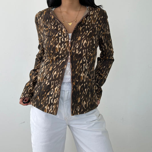 Escada Sport Leopard Print Evening Jacket - Small