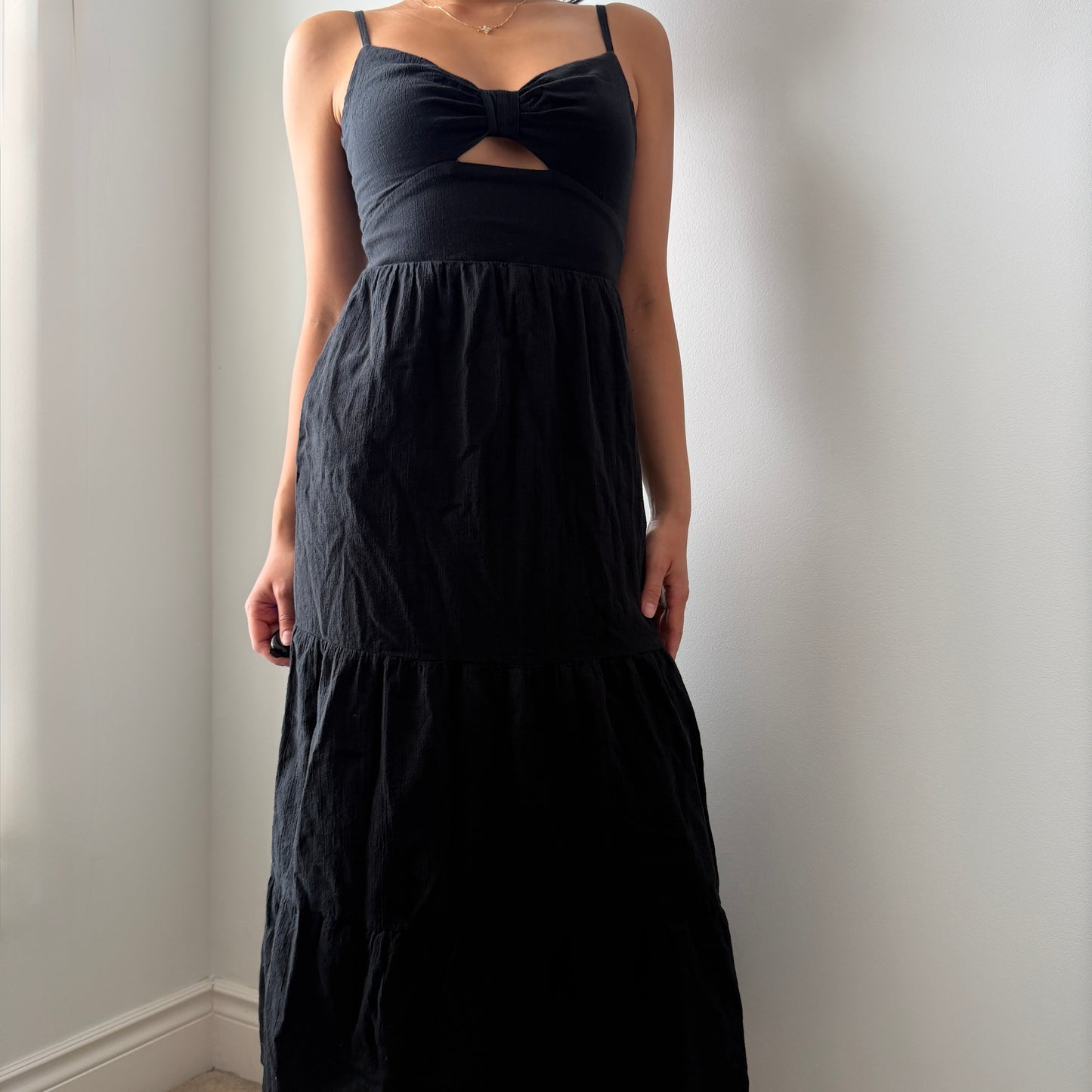Kookaï Australia Black Cutout Midi Dress - Small
