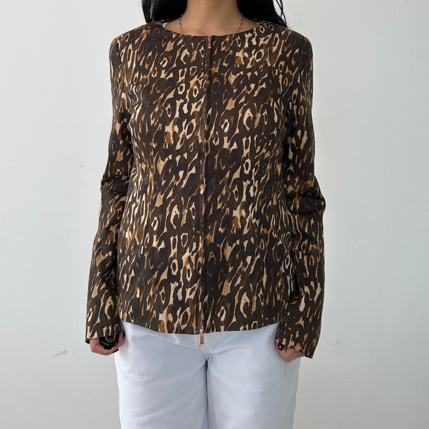 Escada Sport Leopard Print Evening Jacket - Small