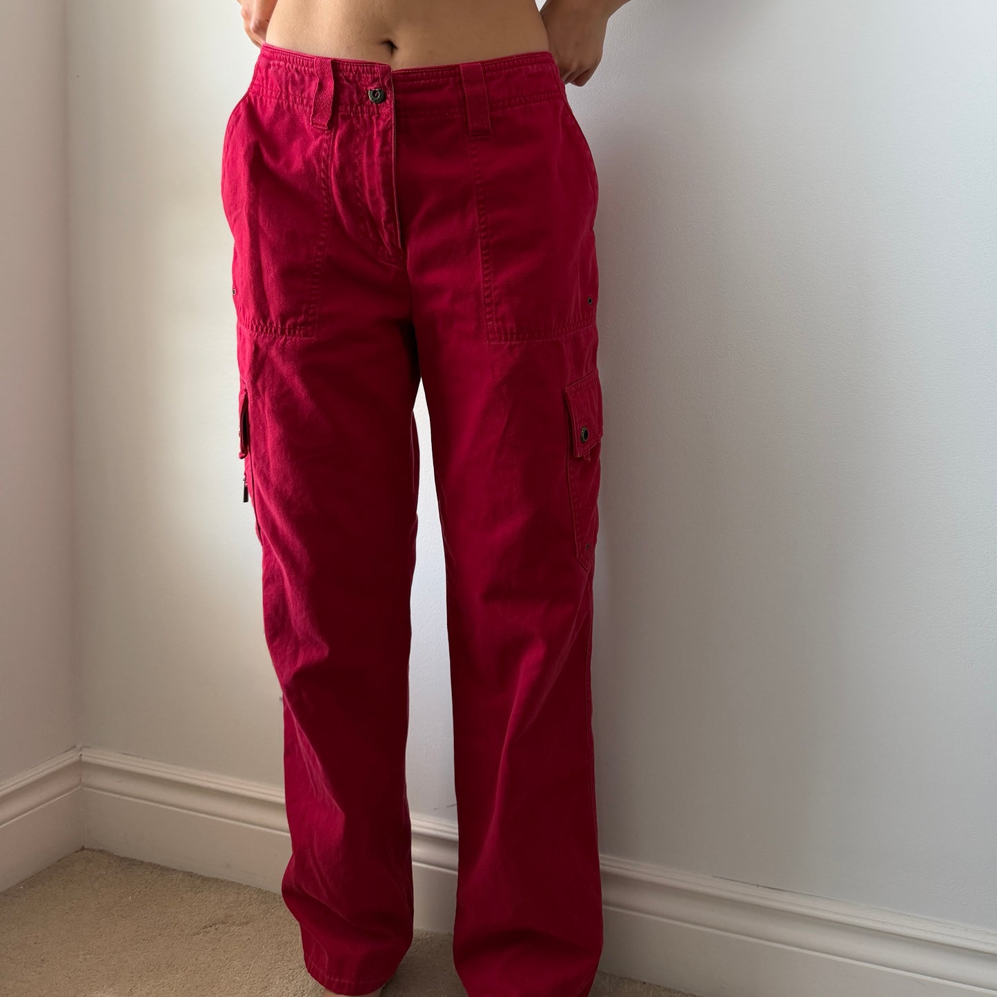 Lauren Ralph Lauren Red Cargo Pants - Medium