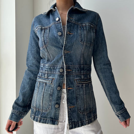 Izzue Fitted Denim Jacket - X-Small