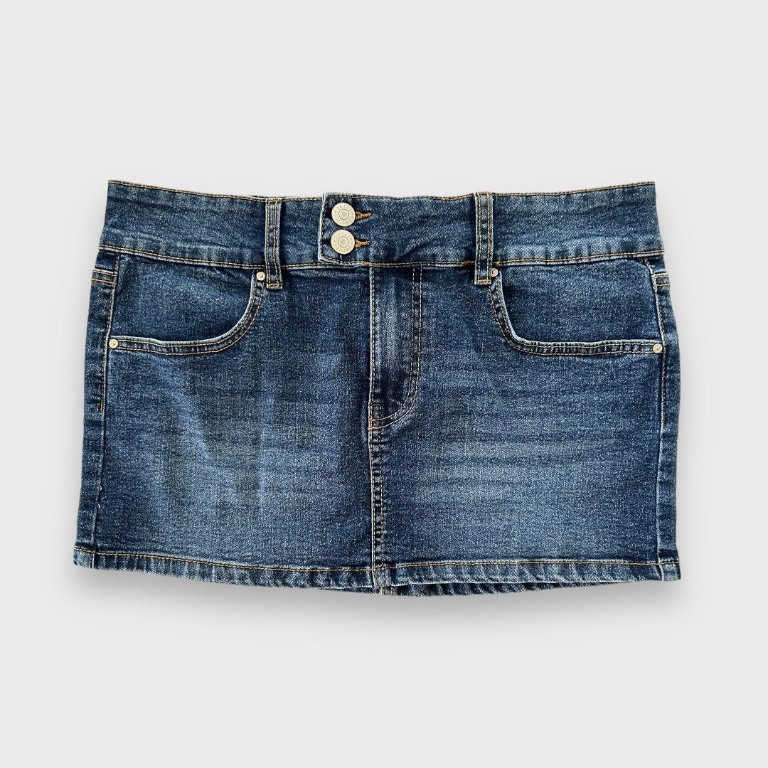 Y2K Denim Mini Skirt - Large