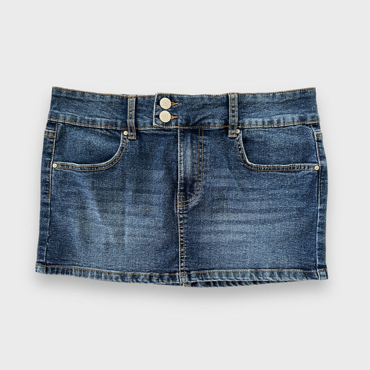 Y2K Denim Mini Skirt - Large