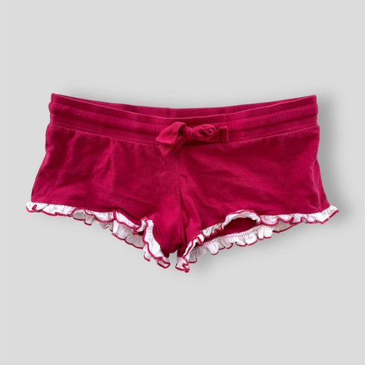 Women’s Secret Pink Lettuce Hem Micro Shorts - Medium