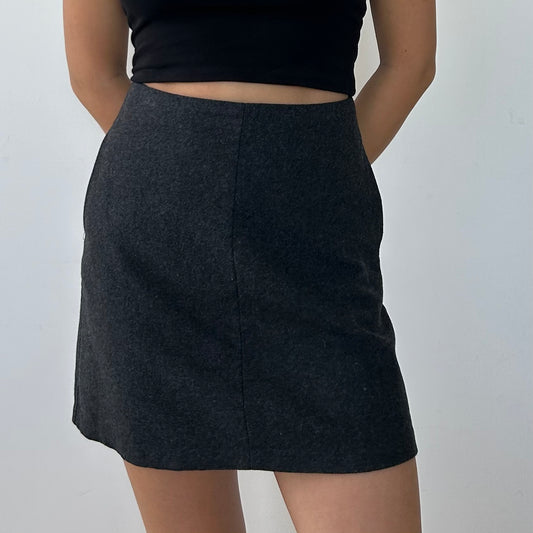 Wilfred by Aritzia Grey Wool and Cashmere Mini Skirt - X-Small