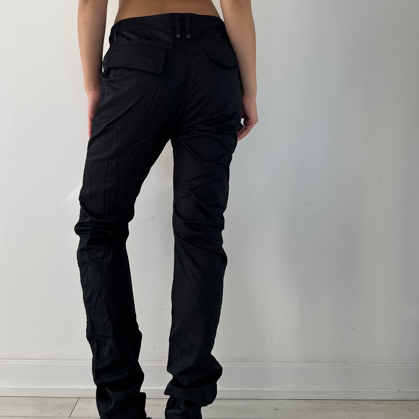 Plein Sud Jeanius Black Cargo Utility Pants - Medium