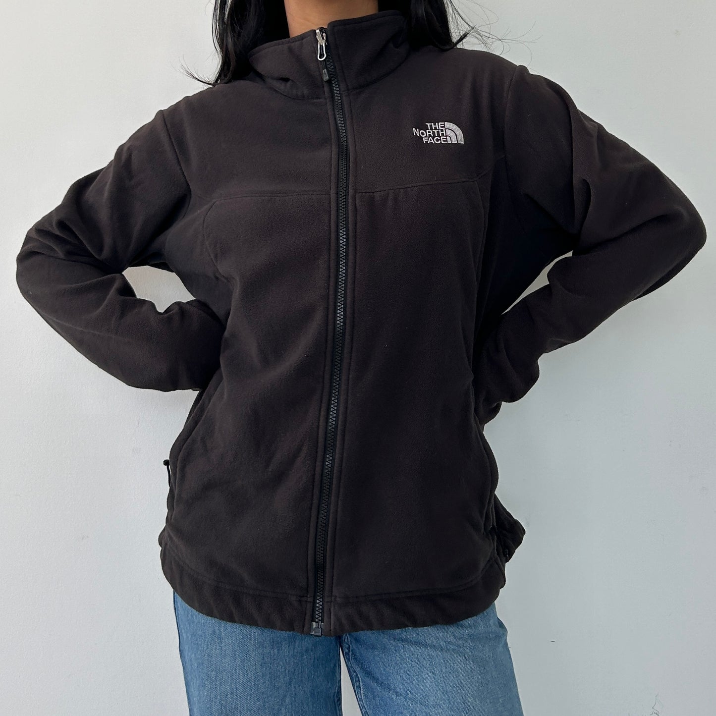 The North Face Black Women's Zip-Up Fleece Jacket - Large