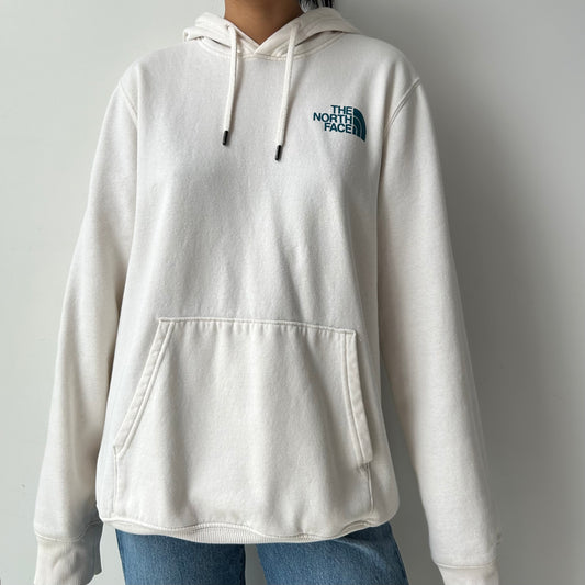 The North Face White Graphic Hoodie - Medium