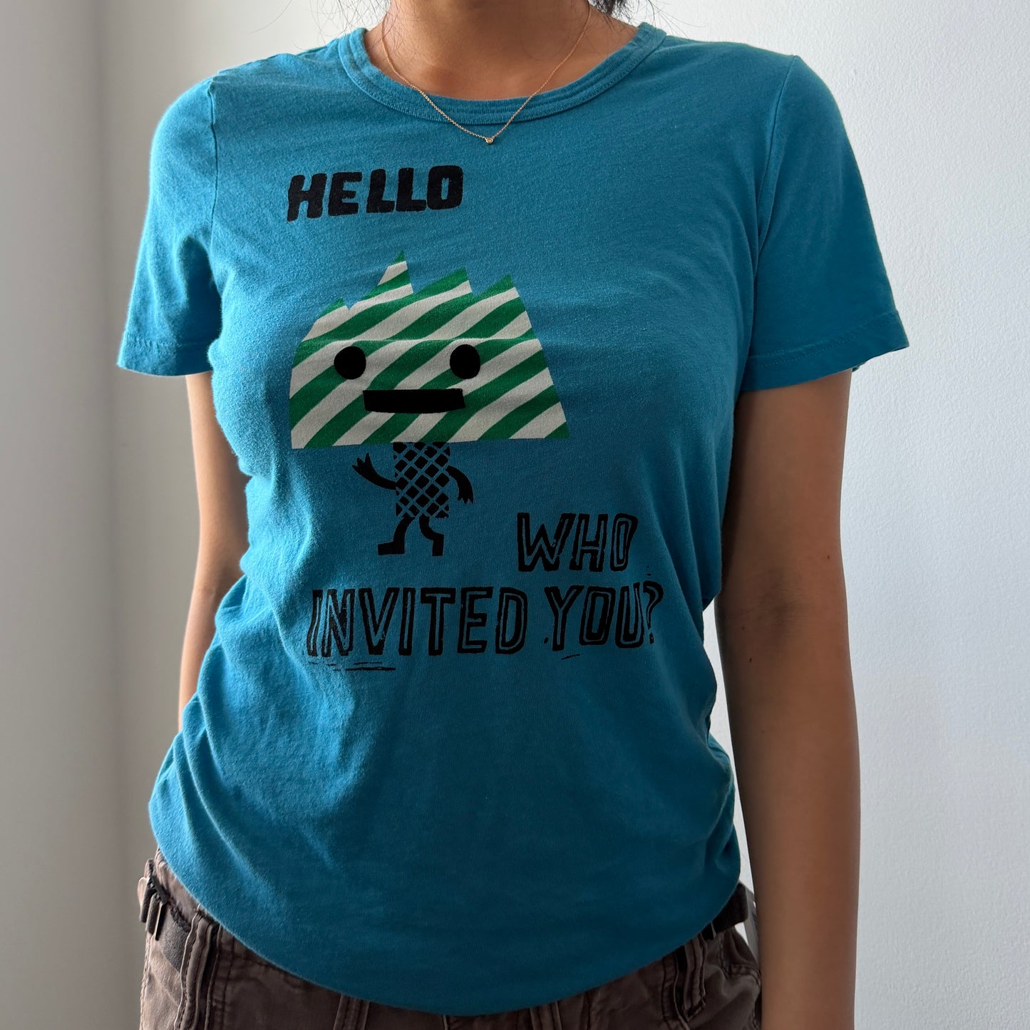 2000s Marc by Marc Jacobs Blue Graphic Tee - Small