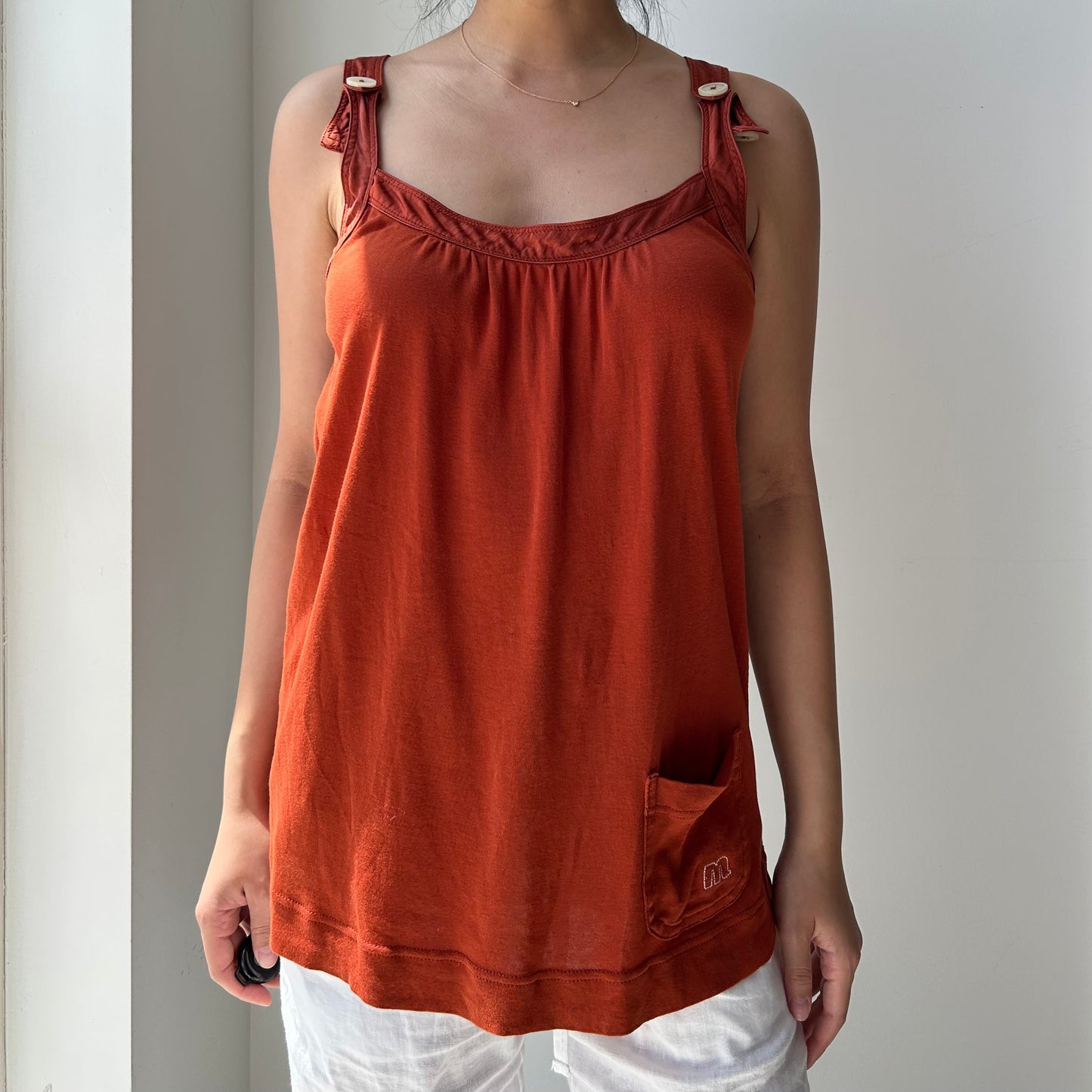 Marc by Marc Jacobs Burnt Orange Tank Top - Medium