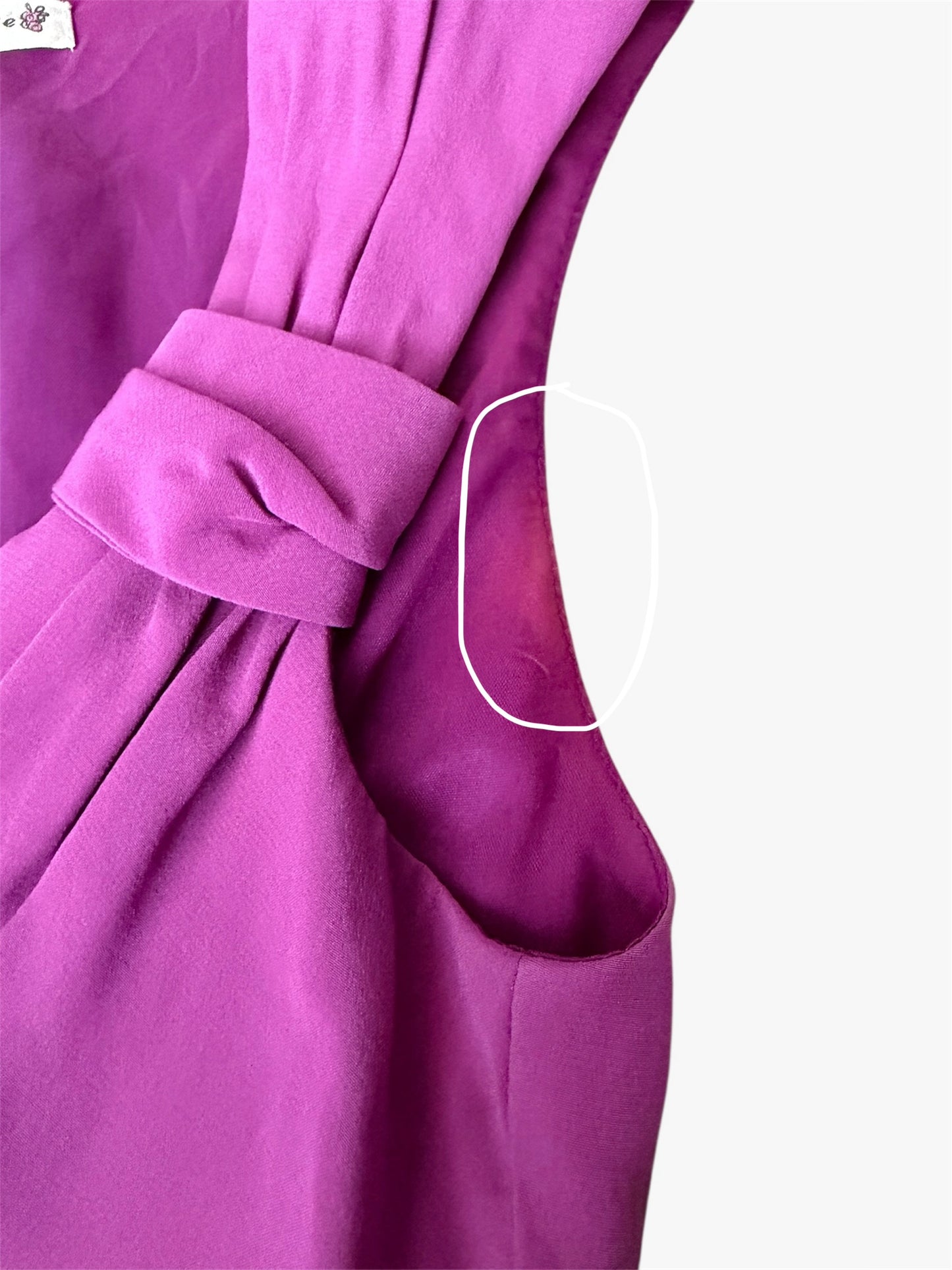 Nanette Lepore Silk Magenta Sleeveless Blouse - X-Small