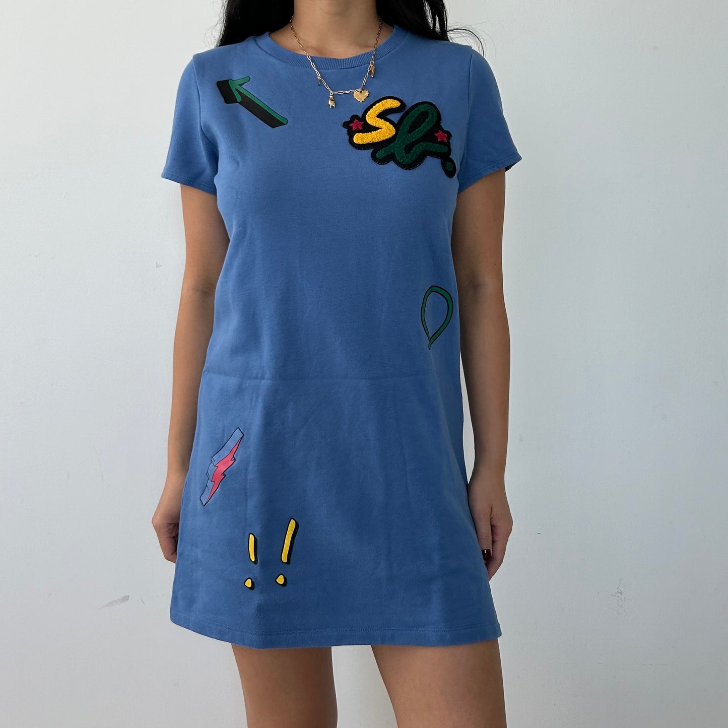 SPORT b. by Agnès b. Blue T-Shirt Dress - Small