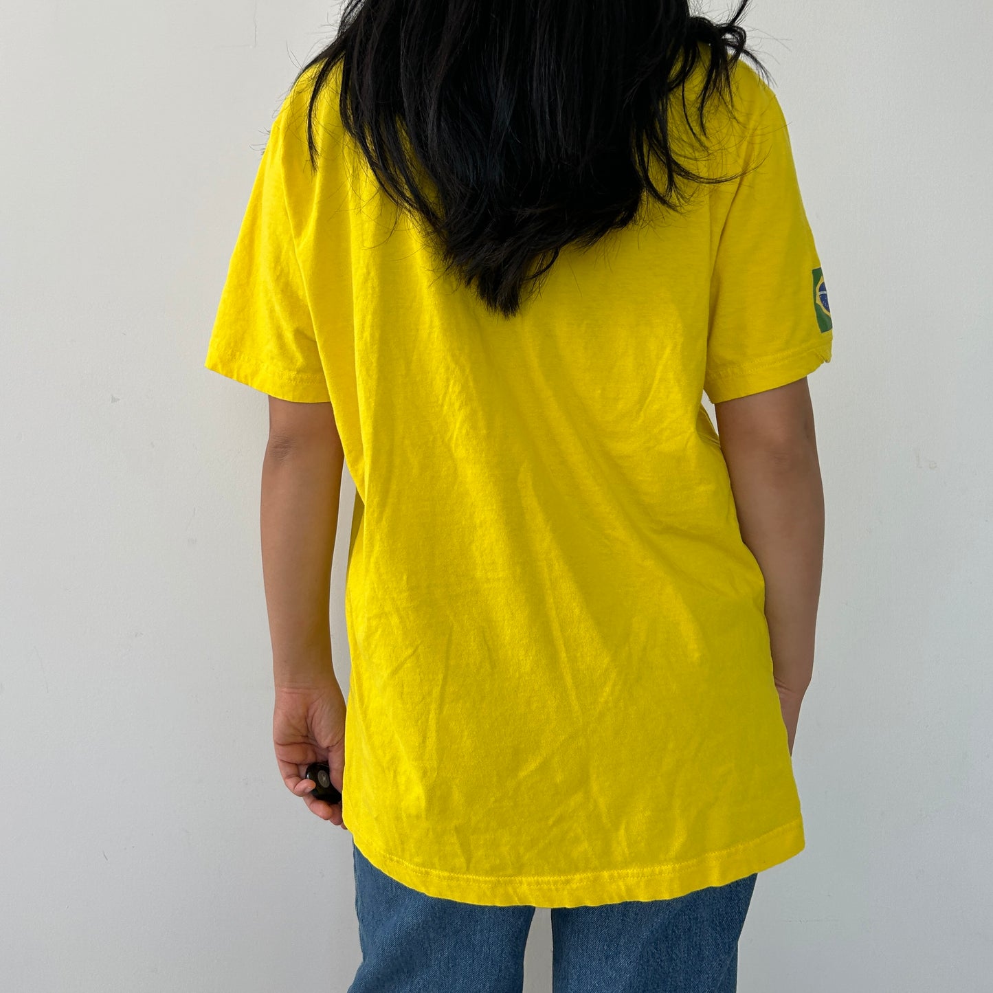 Brazil Soccer Yellow Tee - Large