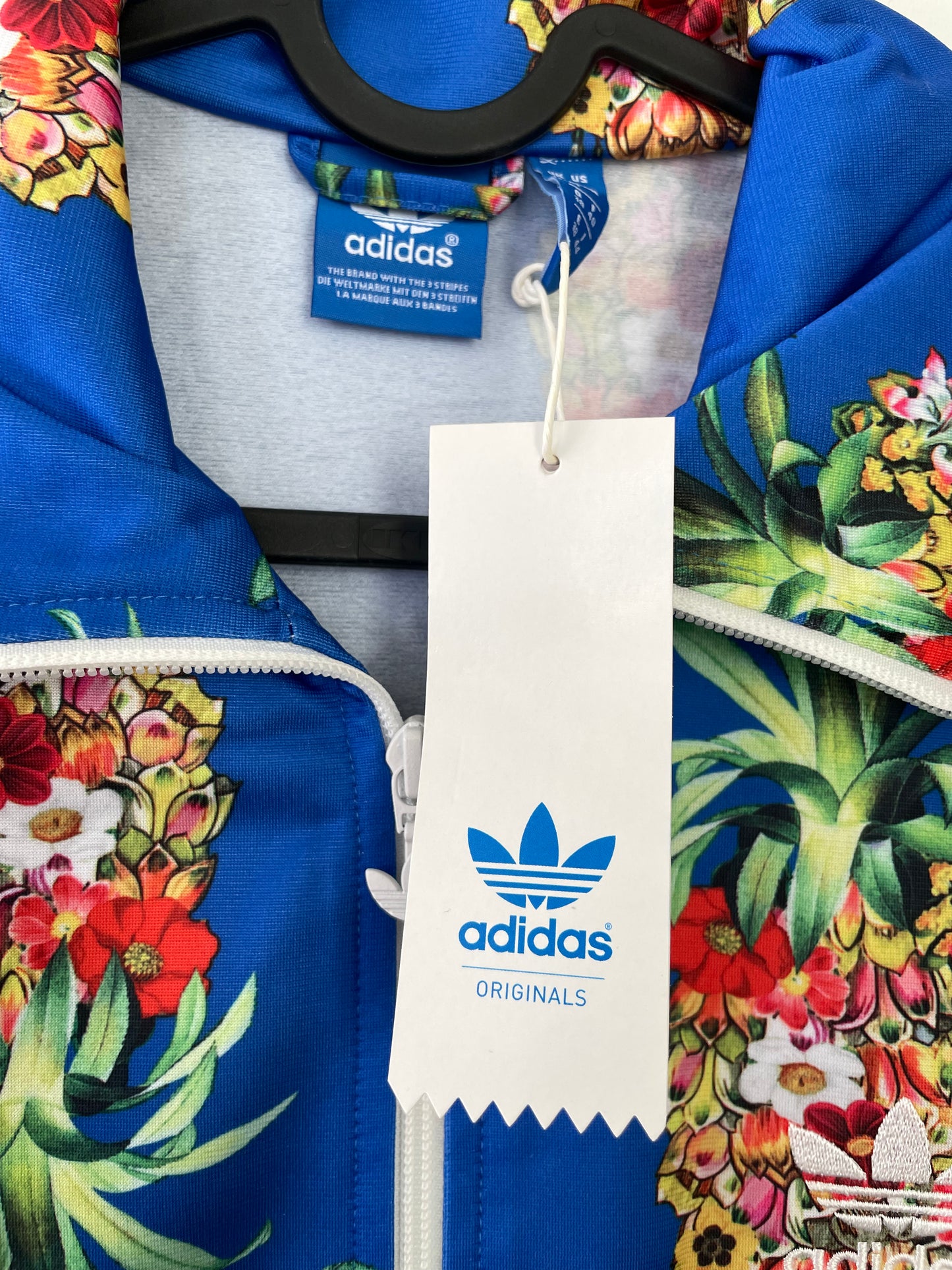 BNWT 2014 Adidas Originals X Farm Rio Collab Blue Track Jacket - X-Small