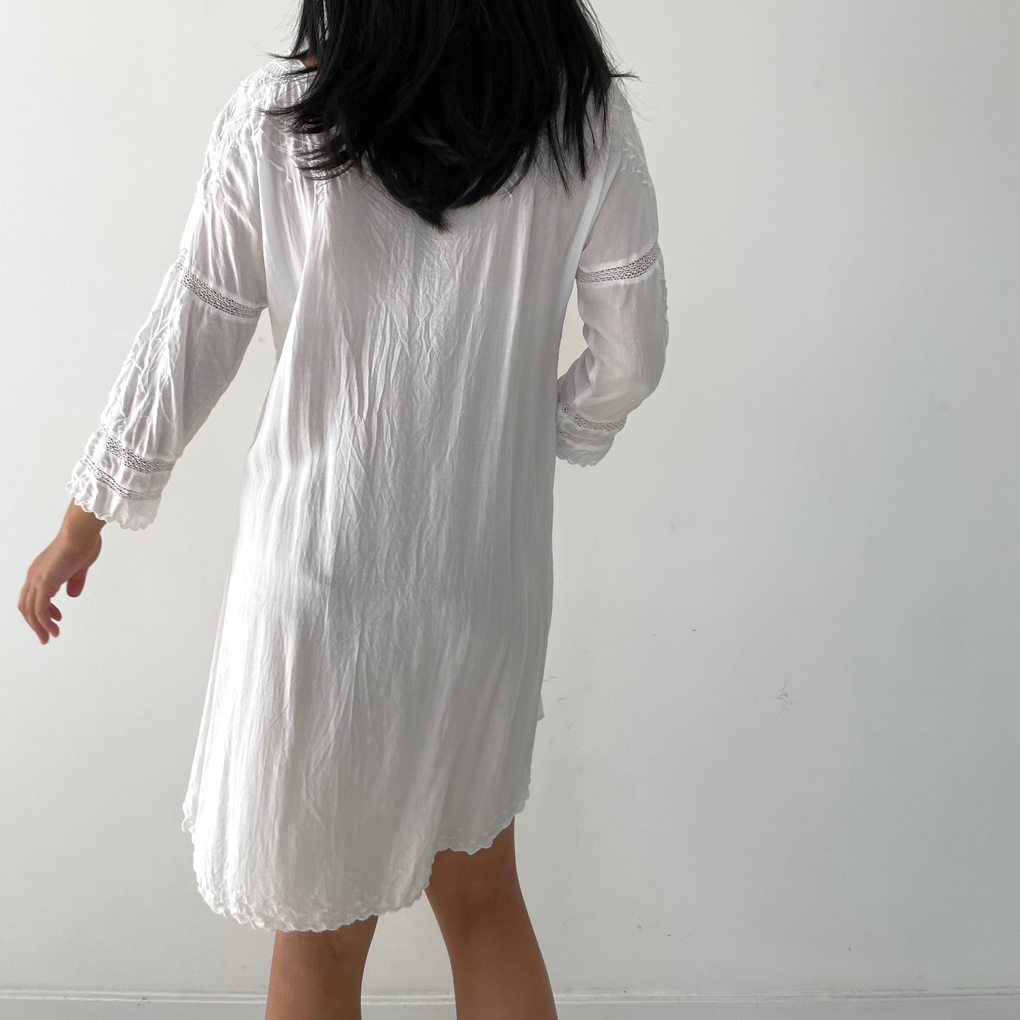 Wilfred White 3/4 Sleeve Smock Dress - Small