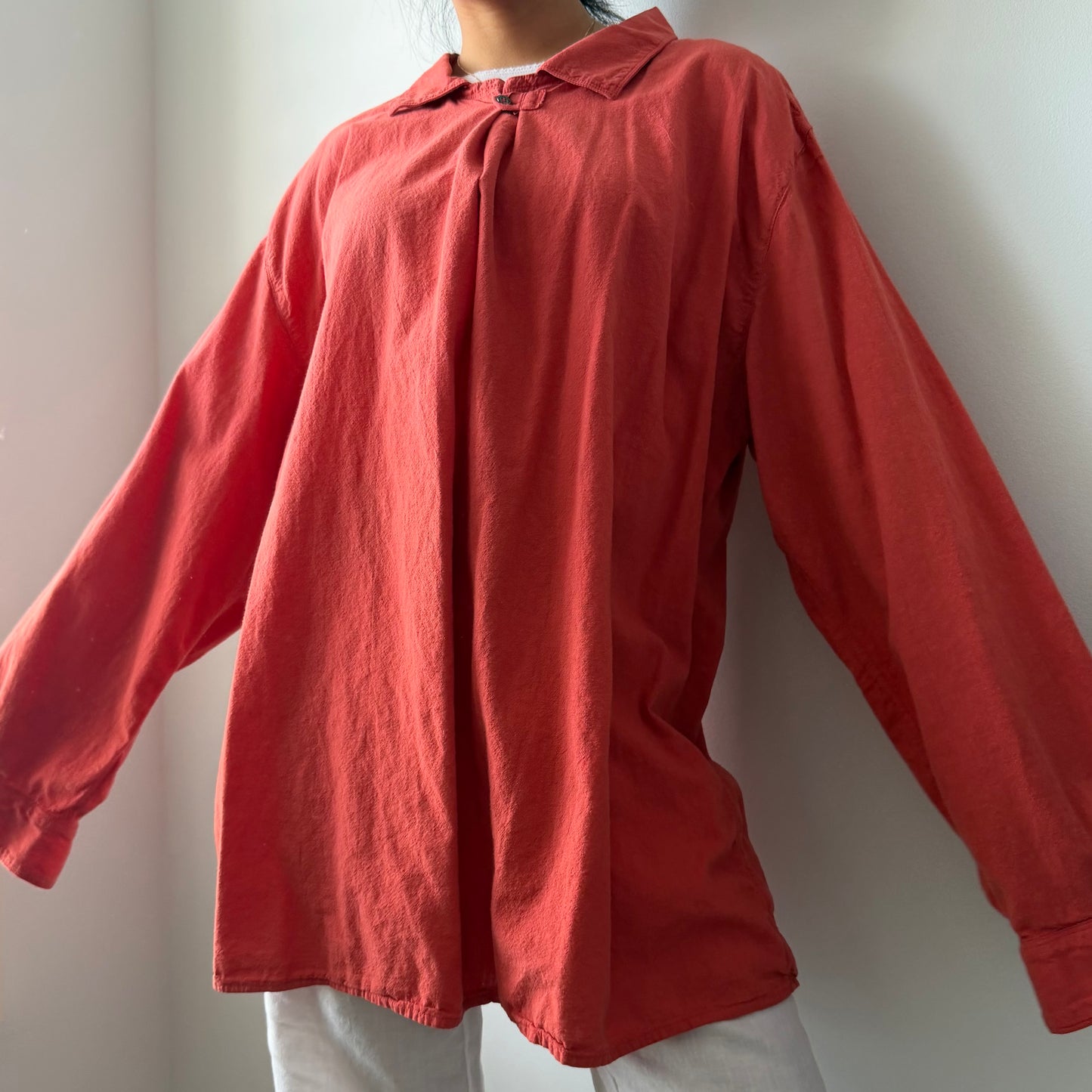 Vintage Marithé + Francois Girbaud Blood Orange Long Sleeve Tunic - X-Large