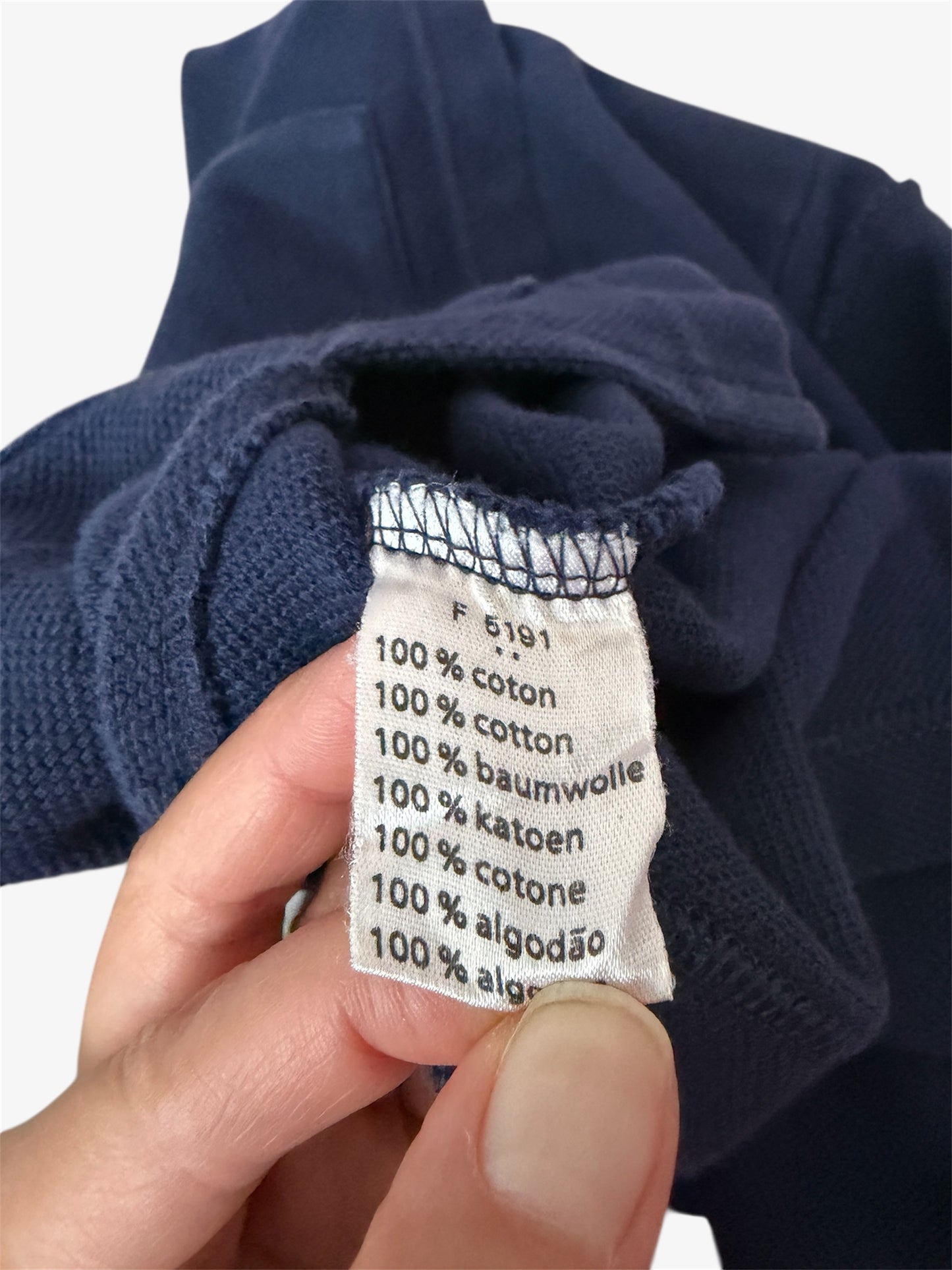 90s Lacoste Navy Short Sleeve Knit Top - Small