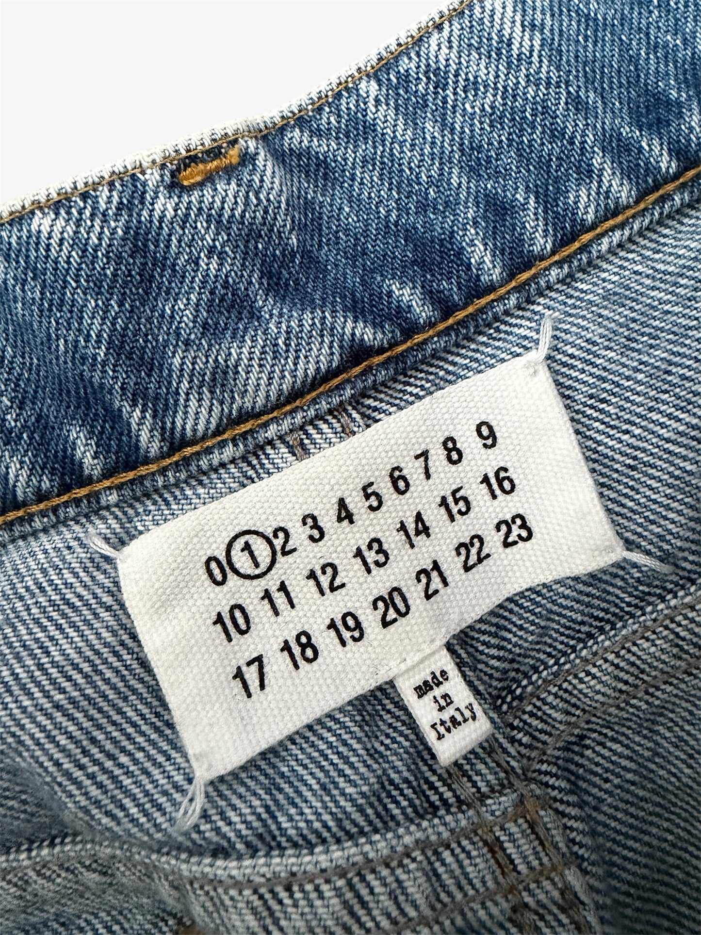 2018 Maison Margiela Light Wash Slit Flare Jeans - X-Small