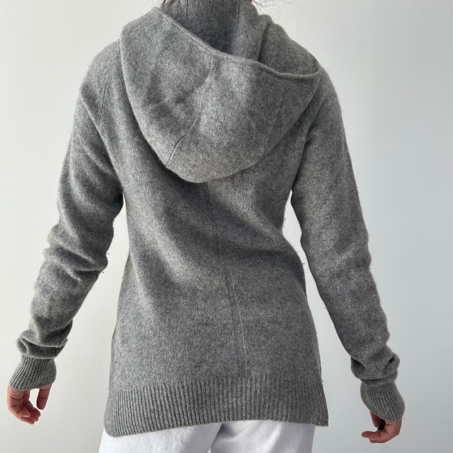 The Group by Babaton Grey Cashmere Hoodie - Medium
