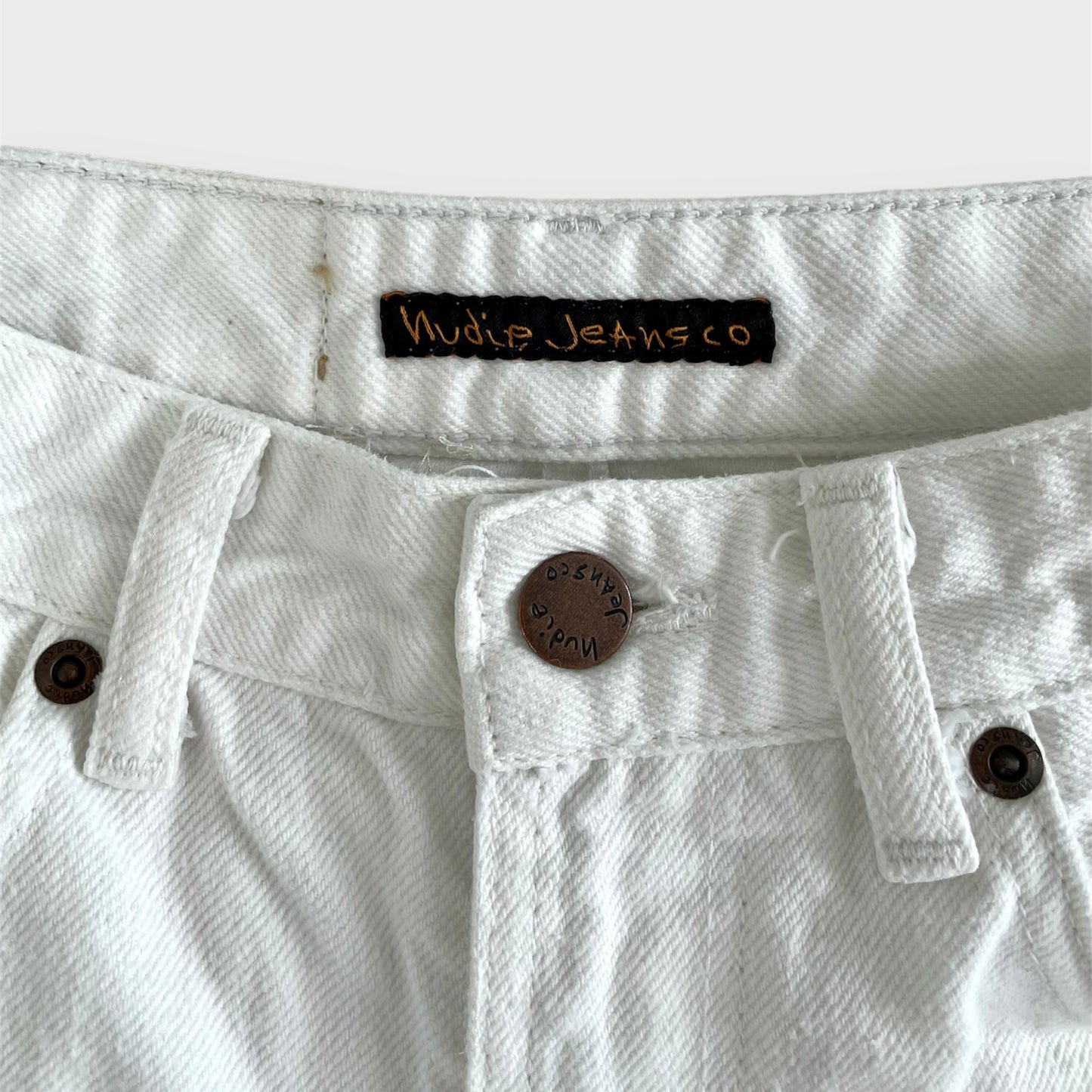 Nudie Jeans Co White Cropped Jeans - W26