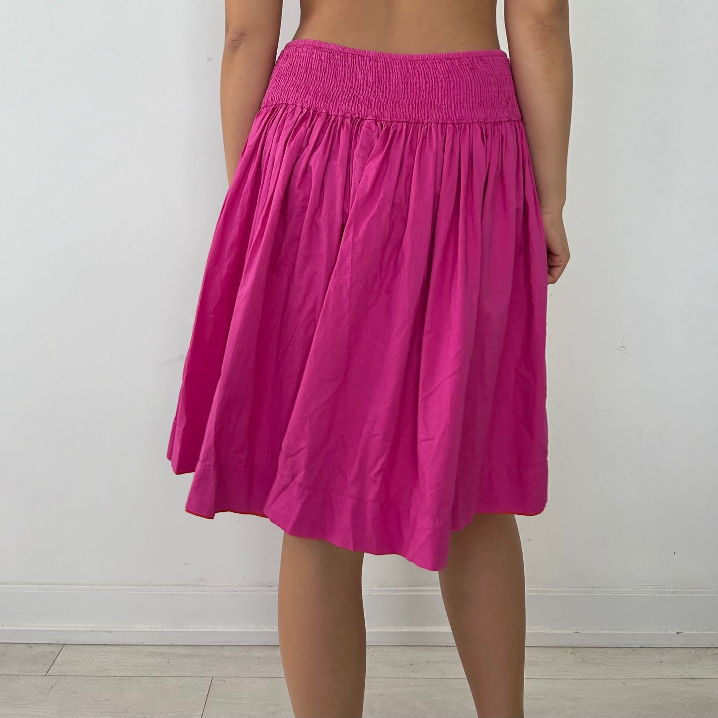 Pink and Orange Reversible Skirt - Medium