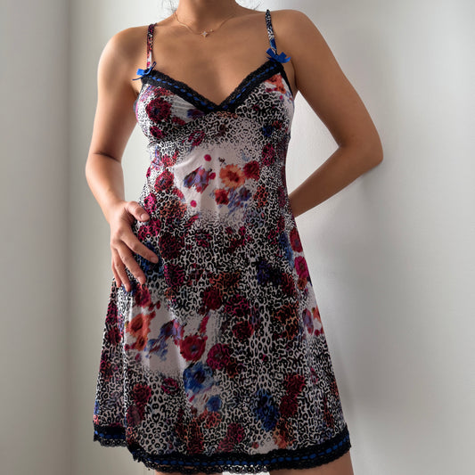 La Senza Multi-Colour Animal Print Mini Slip Dress - X-Small
