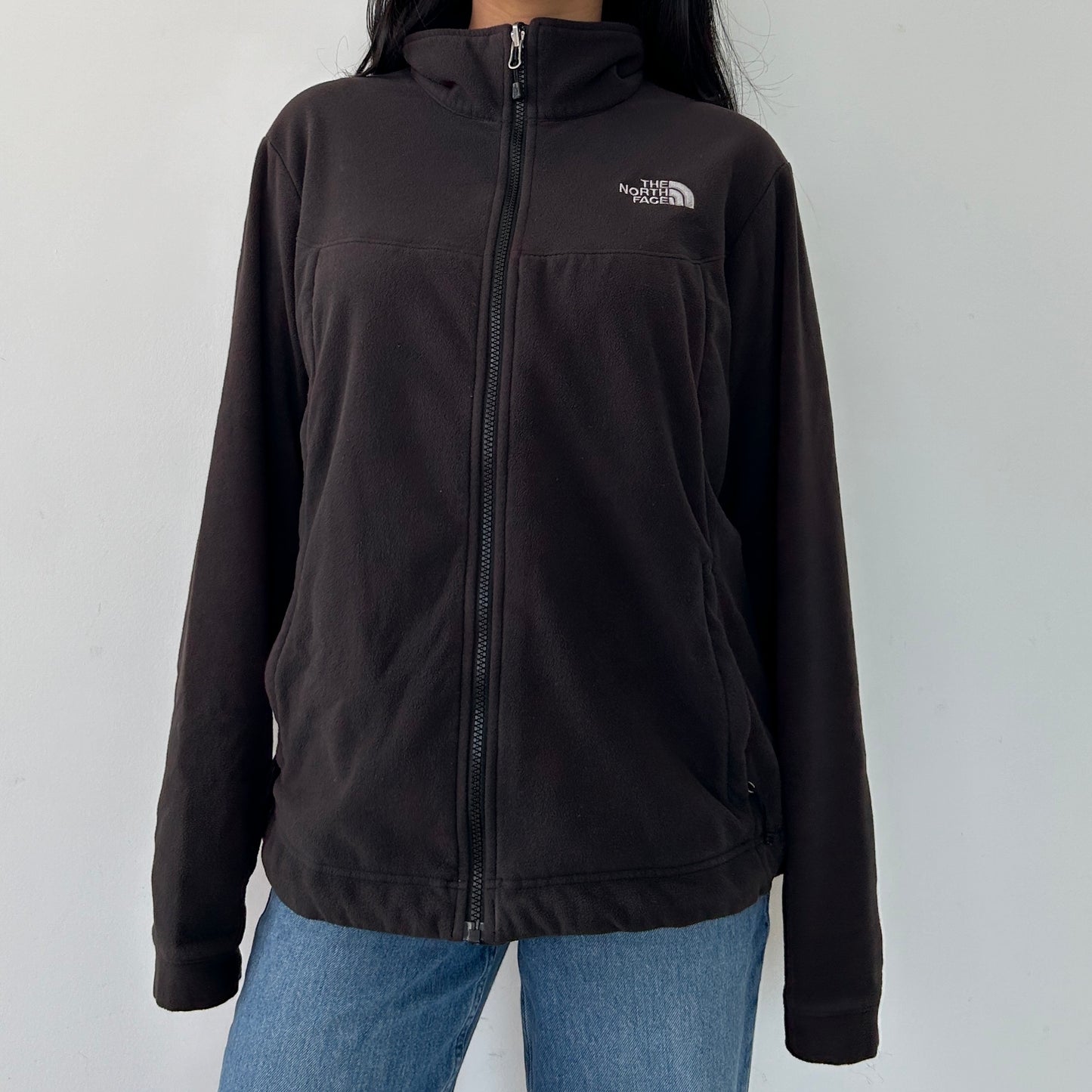 The North Face Black Women's Zip-Up Fleece Jacket - Large