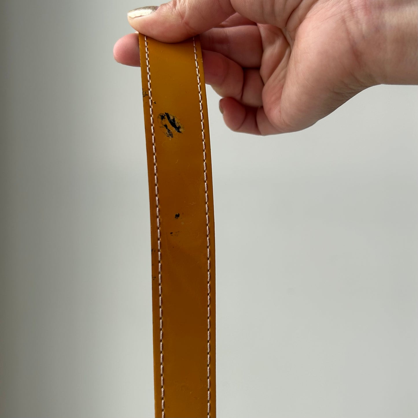 2014 Louis Vuitton Patent Yellow Monogram Vernis Montaigne MM