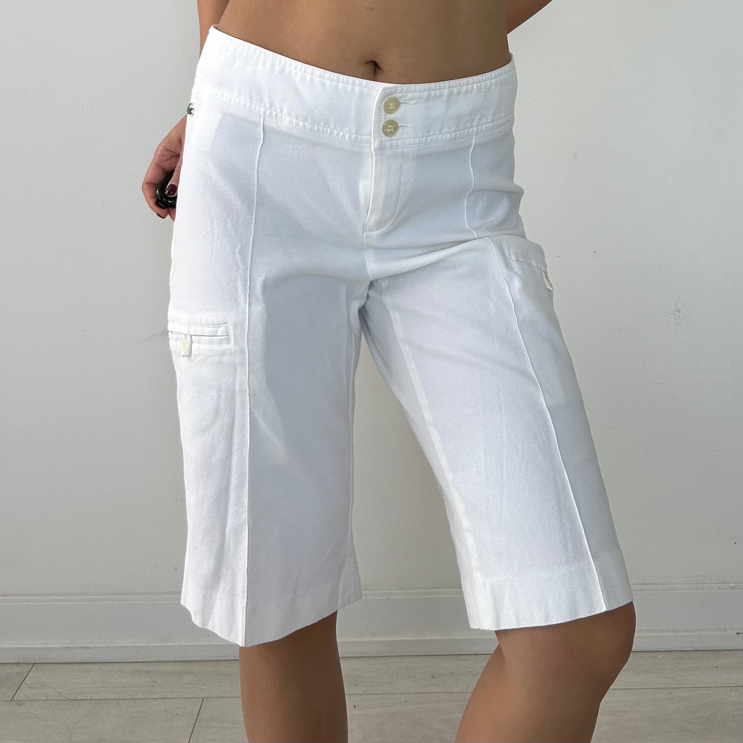 Lacoste White Capris - Large