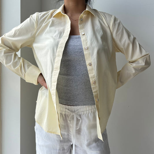 J. Jill Butter Yellow Button Up Shirt - X-Small