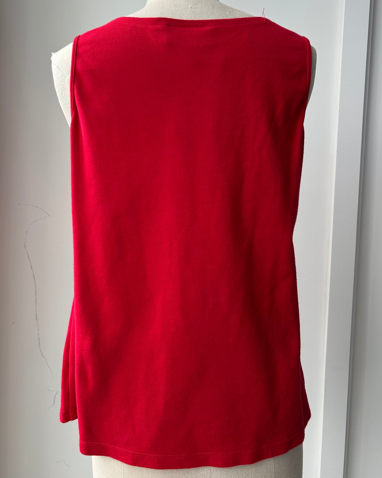 Made in Canada Red Buckle Detail Tank - Large