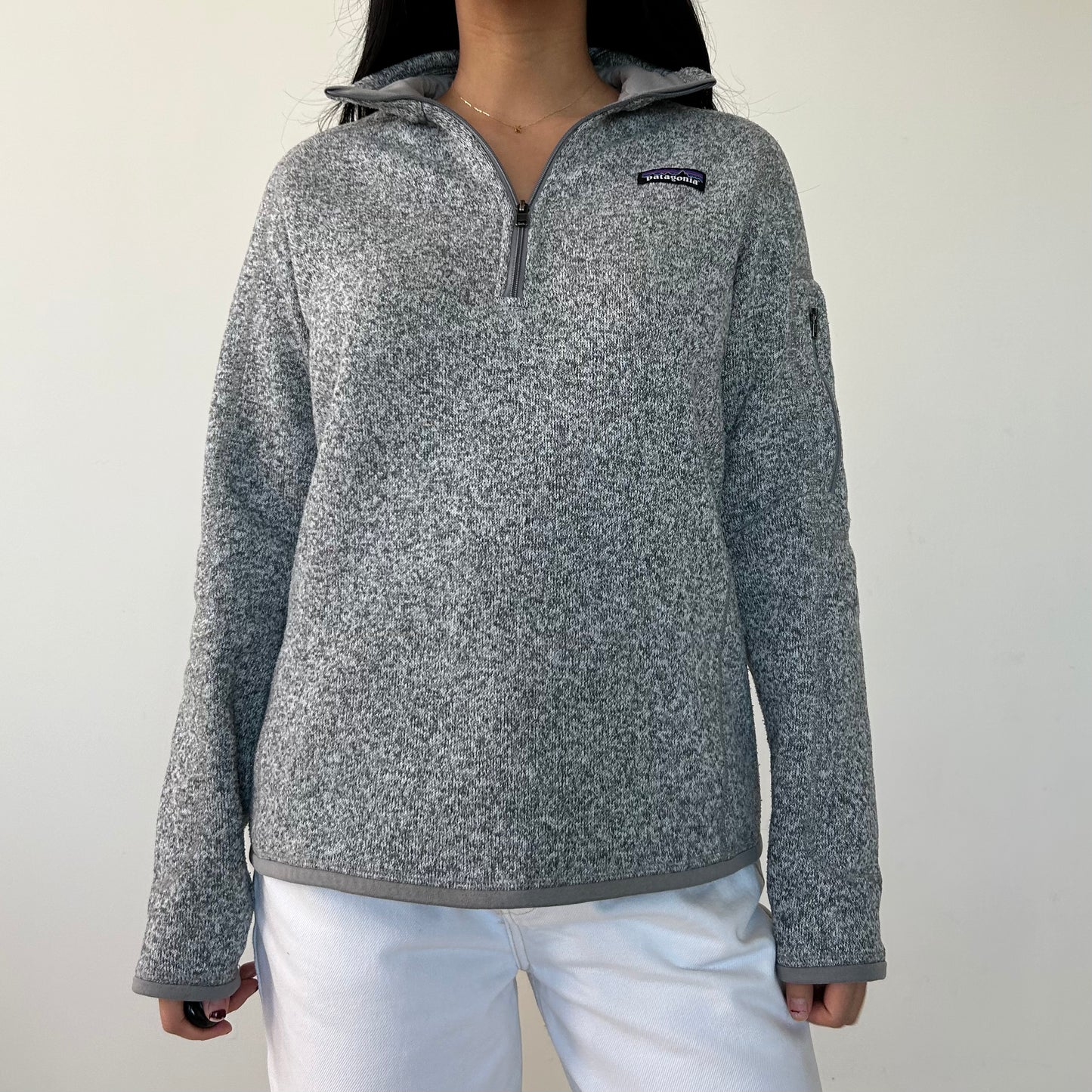 Patagonia Grey Quarter Zip Fleece - Medium