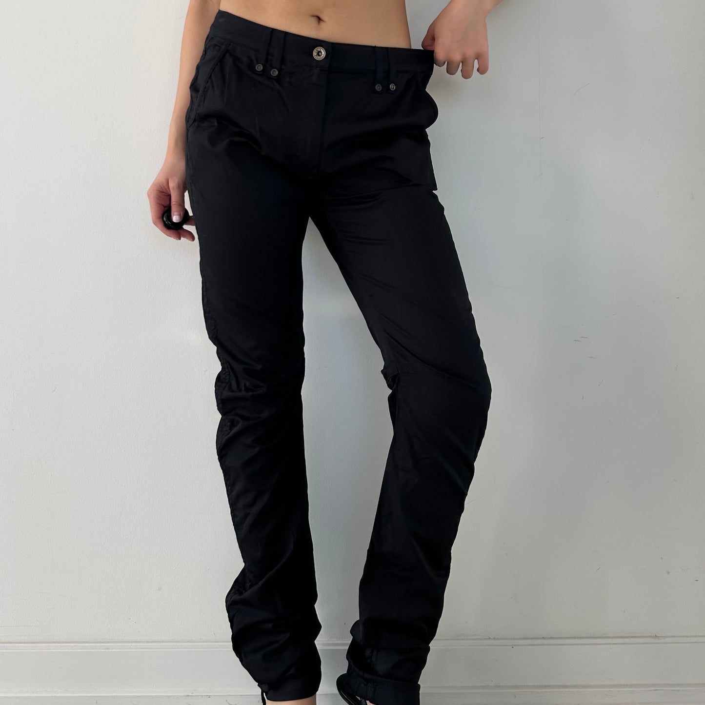 Plein Sud Jeanius Black Cargo Utility Pants - Medium