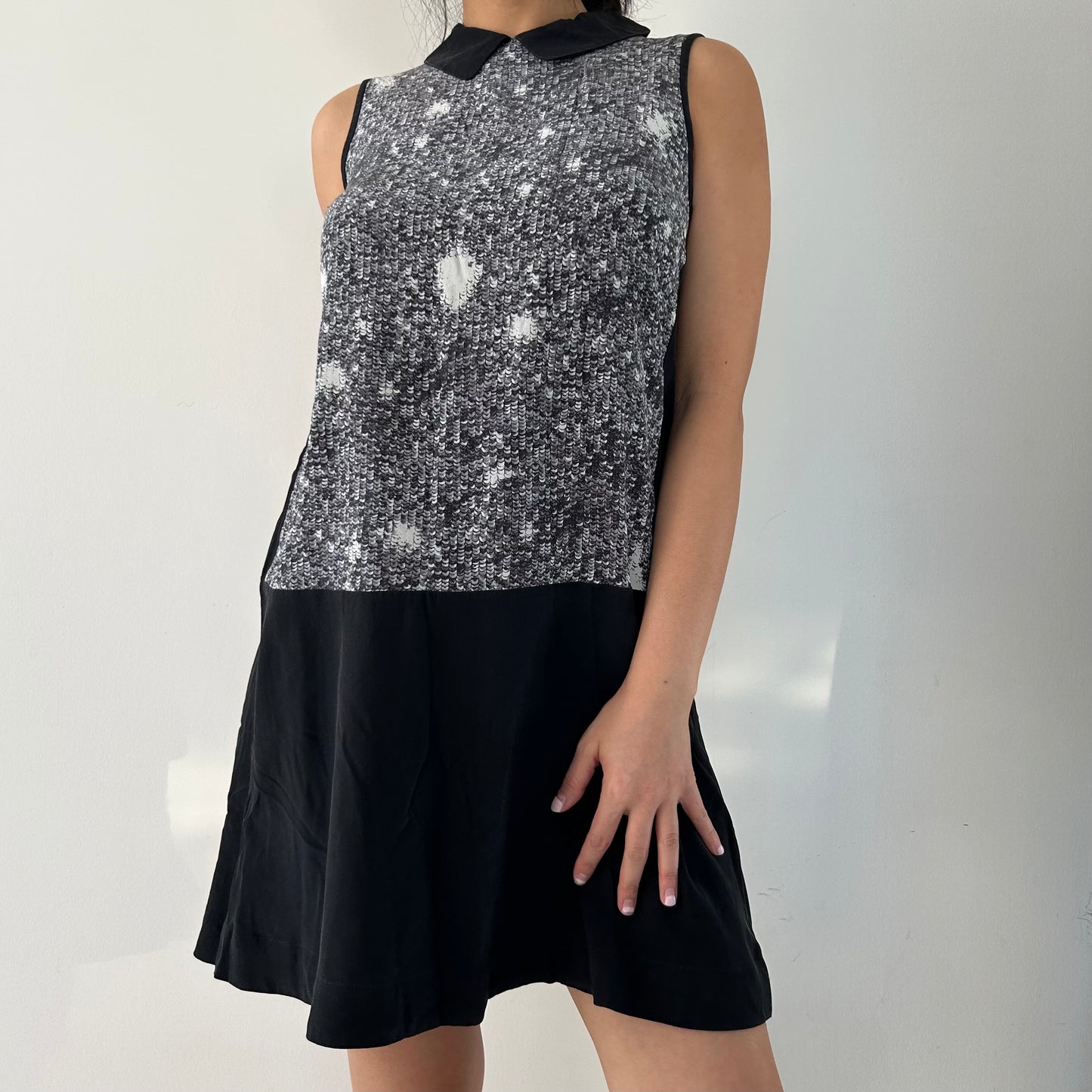 Marc by Marc Jacobs Peter Pan Collar Silk Dress - X-Small